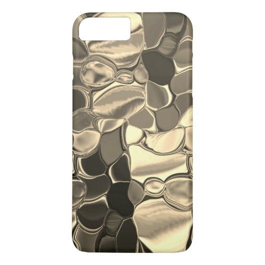 Rundungen in Bronze oder Beige, glänzend Case-Mate iPhone Hülle (Rückseite)