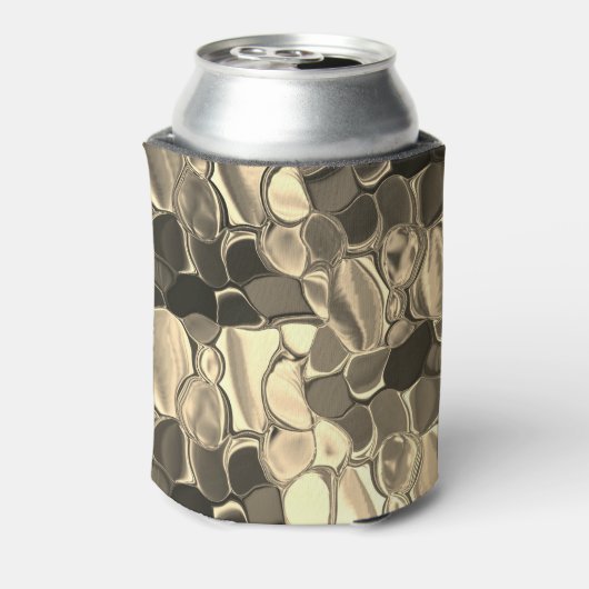 Rundungen in Bronze oder Beige, glänzend Dosenkühler (Kanne Rückseite)