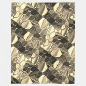 Rundungen in Bronze oder Beige, glänzend Fleecedecke (Vorderseite)