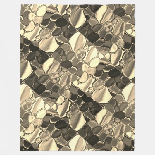 Rundungen in Bronze oder Beige, glänzend Fleecedecke (Vorderseite)