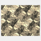 Rundungen in Bronze oder Beige, glänzend Fleecedecke (Vorderseite (Horizontal))