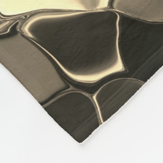 Rundungen in Bronze oder Beige, glänzend Fleecedecke (Ecke)