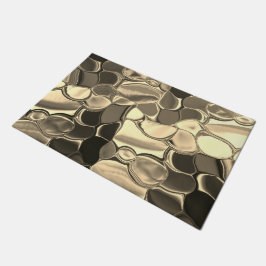 Rundungen in Bronze oder Beige, glänzend Fußmatte