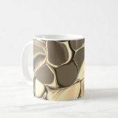Rundungen in Bronze oder Beige, glänzend Kaffeetasse (Vorderseite Links)