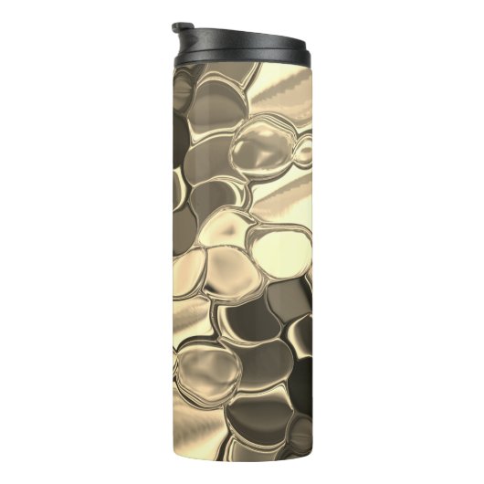 Rundungen in Bronze oder Beige, glänzend Thermosbecher (Nach rechts gedreht)