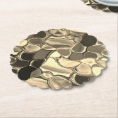 Rundungen in Bronze oder Beige, glänzend Untersetzer (angewinkelt)