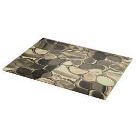 Rundungen in Bronzefarben, glänzendes helles Gold? Schneidebrett