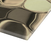 Rundungen in Bronzefarben, glänzendes helles Gold? Schneidebrett (Ecke)