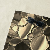 Rundungen in Bronzefarben, glänzendes helles Gold? Strandtuch (Beispiel)