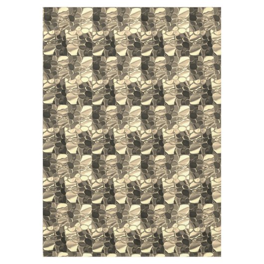 Rundungen in Bronzefarben, glänzendes helles Gold? Tischdecke (Vorderseite)