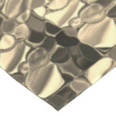 Rundungen in Bronzefarben, glänzendes helles Gold? Tischdecke (Schrägansicht)