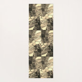 Rundungen in Bronzefarben, glänzendes helles Gold? Yogamatte (Rückseite)