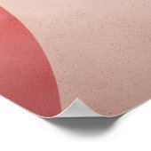 Rundungen in hellen Farben mit Kopierraum Poster (Ecke)