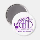 Rundweißmagnet Magnet (Vorderseite/Rückseite)