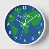 Rundweltkarte Uhr (Vorderseite)