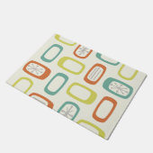 Rundwinkel der MCM des mittleren Jahrhunderts Fußmatte (Schrägansicht)