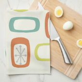 Rundwinkel der MCM des mittleren Jahrhunderts Geschirrtuch (Viertel Falte)