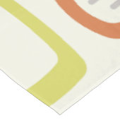 Rundwinkel der MCM des mittleren Jahrhunderts Tischdecke (Schrägansicht)