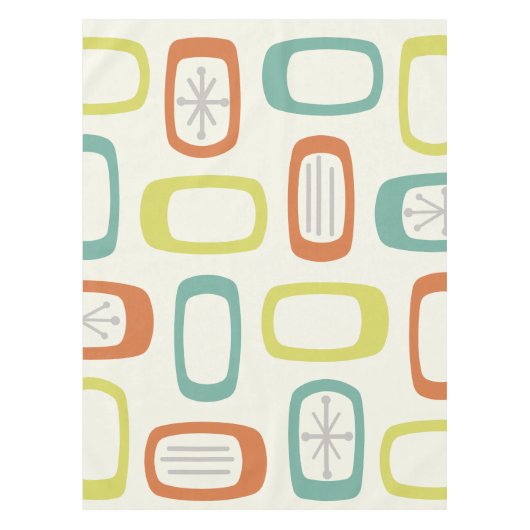 Rundwinkel der MCM des mittleren Jahrhunderts Tischdecke (Vorderseite)