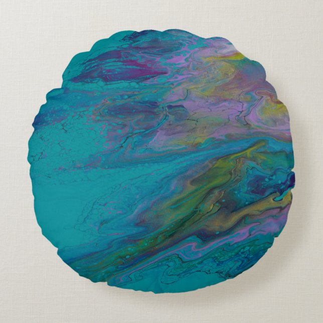 Rundwurfkissen Rundes Kissen (Vorderseite)