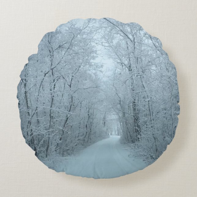 Rundwurfkissen Rundes Kissen (Vorderseite)