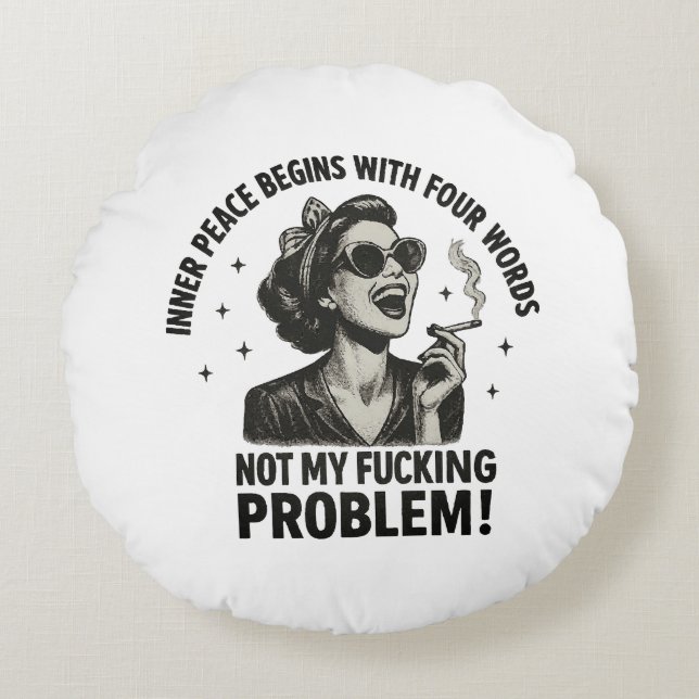 Rundwurfkissen Rundes Kissen (Vorderseite)