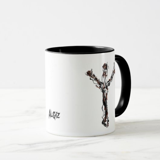 * RUNE - ALGIZ * TASSE (VorderseiteRechts)