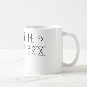 Rune-Ältestes Futhark Kaffeetasse