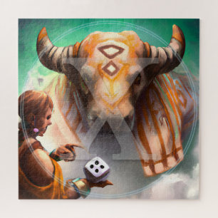 Rune Art Puzzle ᚷ angelsächsische Wikingrunen