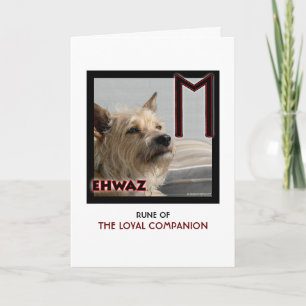 Rune Ehwaz - Loyal Companion - Treue Hund Karte
