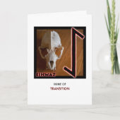 Rune Eihwaz - Übergang - Schädel Karte (Vorderseite)