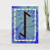 Rune Eihwaz - zentrierte Beharrlichkeit Karte (Vorderseite)