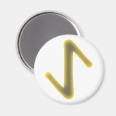 Rune Eiwaz Magnet (Vorderseite/Rückseite)