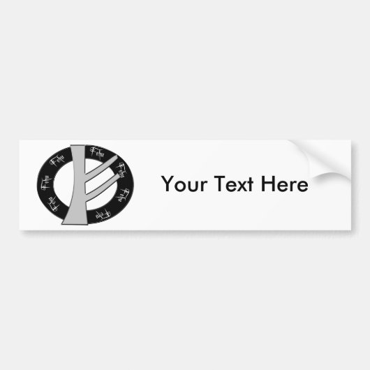 Rune Fehu Autoaufkleber (Vorne)