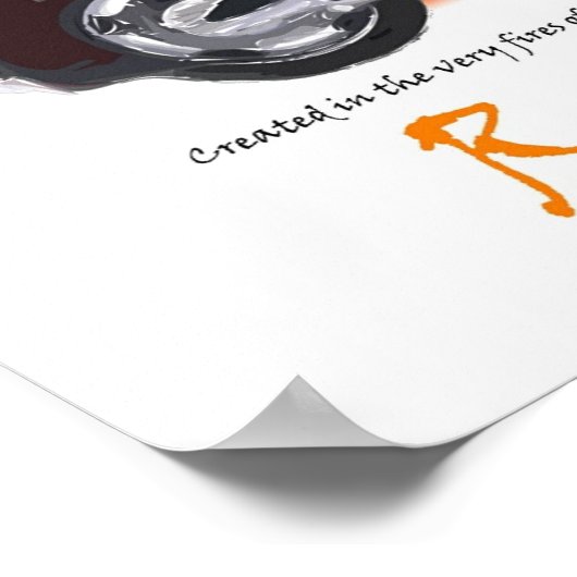 Rune Flame Poster (Ecke)