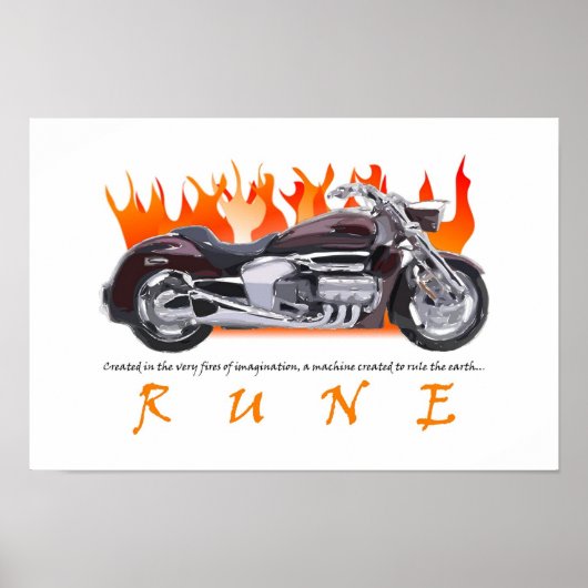 Rune Flame Poster (Vorne)