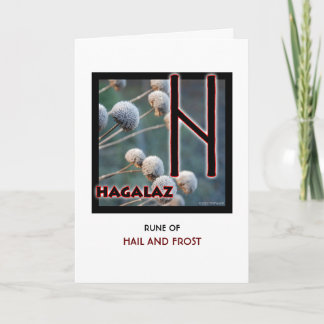 Rune Hagalaz - Hagel & Frost - Wandel Karte