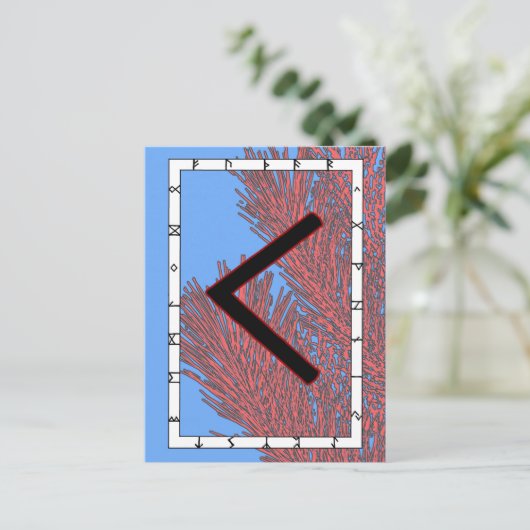 Rune Kenaz - Knowledge Postcard Postkarte (Stehend Vorderseite)