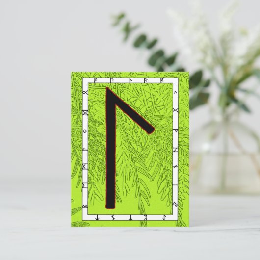 Rune Laguz - LIFE! Postkarte (Stehend Vorderseite)