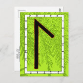 Rune Laguz - LIFE! Postkarte (Vorne/Hinten)