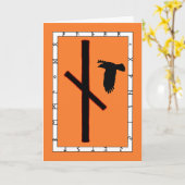 Rune Naudhiz - Überwinden Karte (Gelbe Blume)