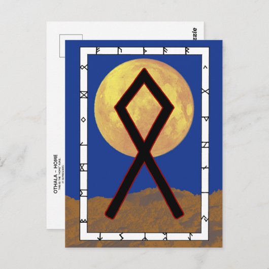 Rune Othala - Zuhause Postcard Postkarte (Vorne/Hinten)