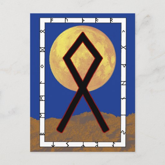 Rune Othala - Zuhause Postcard Postkarte (Vorderseite)