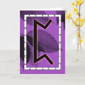 Rune Perthro - Karma Karte (Gelbe Blume)