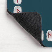 Rune-Plan mit leerem Feld Mousepad (Ecke)