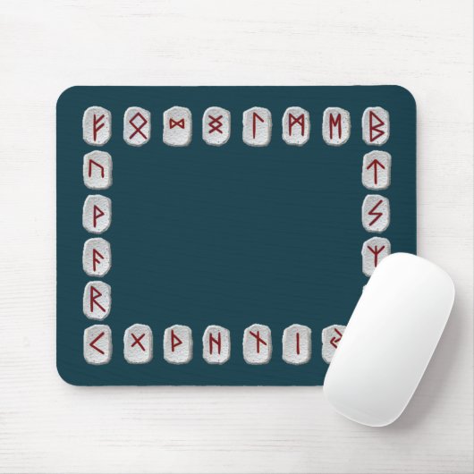 Rune-Plan mit leerem Feld Mousepad (Mit Mouse)