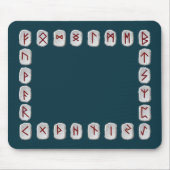 Rune-Plan mit leerem Feld Mousepad (Vorne)