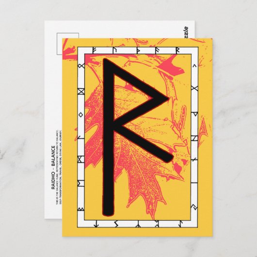 Rune Raidho - Bilanz Postkarte (Vorne/Hinten)