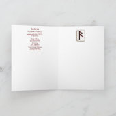 Rune Raidho - Reise und Balance - Art Nouveau Karte (Innenseite)