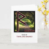 Rune Raidho - Reise und Bilanz Karte (Gelbe Blume)